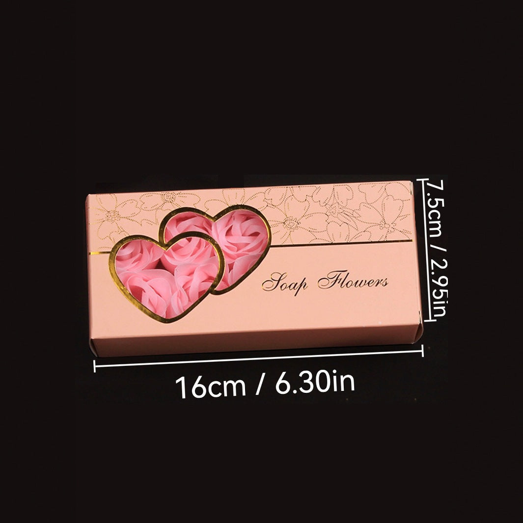Double Heart Rose Soap Flower